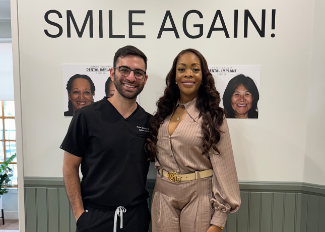 Doctor with patient smile again